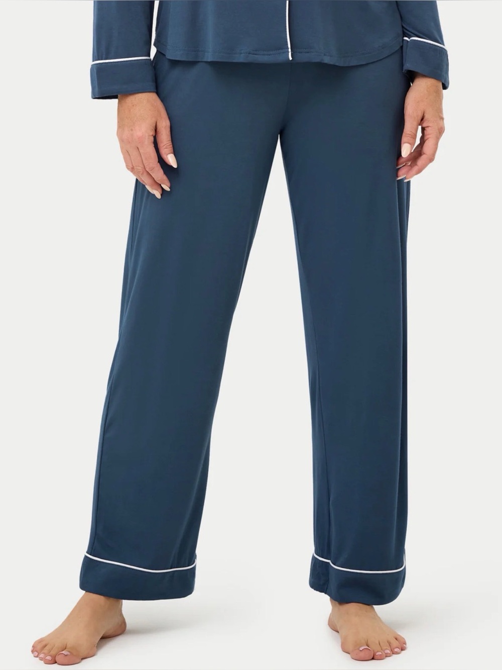 NWT EDEN & OM Bamboo Pajama Pants Blue Ice S - Picture 13 of 14